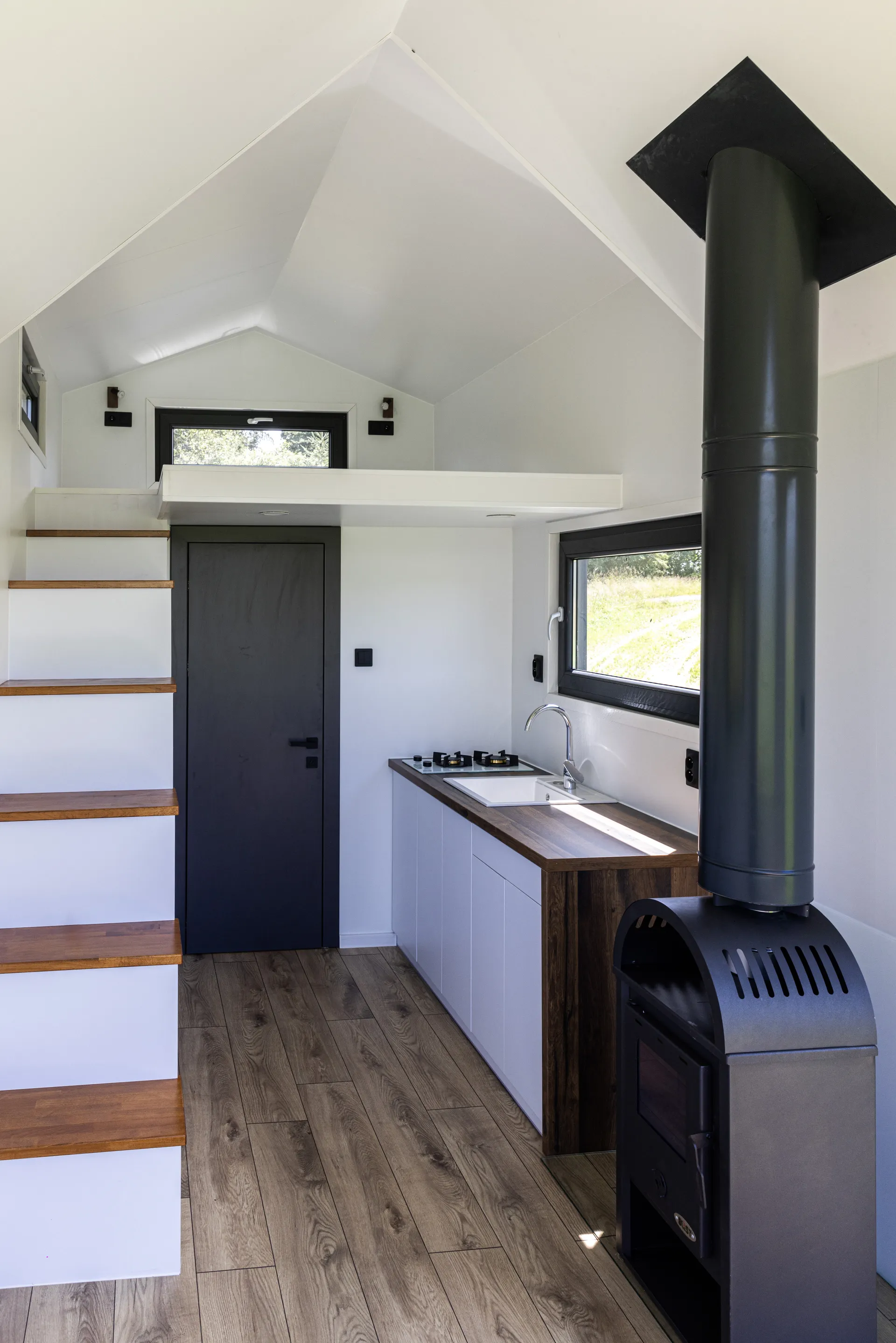 Interiér tiny house – Tiny Tatry, dom na kolesách