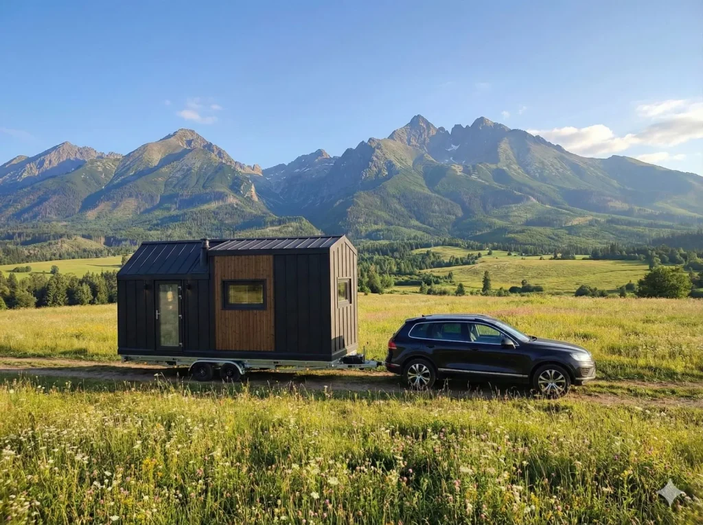 Hybrid – model tiny house, dom na kolesách